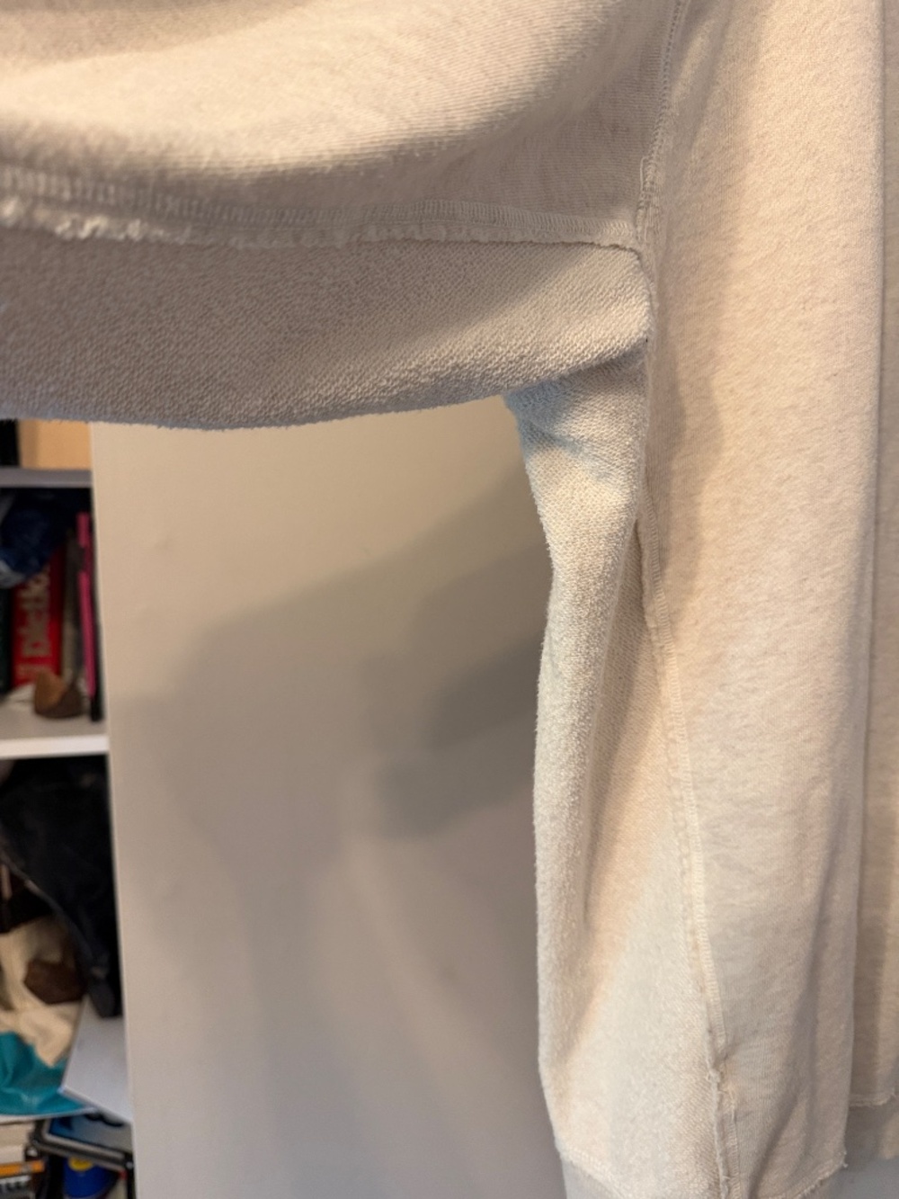 Aerie Vacay Every Day V-Neck Sweatshirt | Heather Frost | XXL - Picture 3 of 4